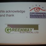 Galloway's thank you message for the electrical contractors